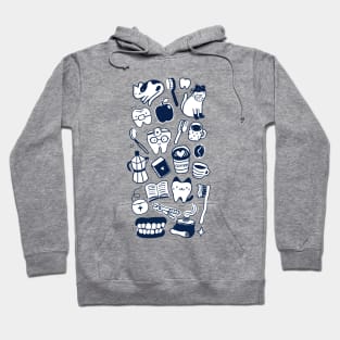 For dentist who loves cats, books and coffee Hoodie